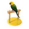 Bird Wooden Perch Standing Frame Stand Pole Plastic Base Parrot Chewing Biting Toy Cage Accessories