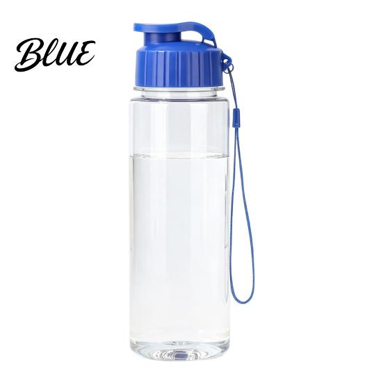 Leak-proof Water Bottle Sports Bottle with Flip Lid And Lanyard Portable PET Office Daily Jug Cup Lightweight Fitness Jug for Gym School Students