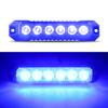 1pcs 6Led Strobe Warning Light Strobe Grille Flashing Lightbar for Emergency Truck Beacon Lamp Amber Car Traffic Light 12-24V