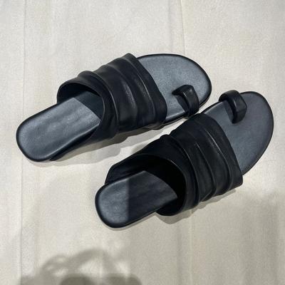 Sheepskin Version~ 2025 Summer New Fashion Women's Wear Flat-bottomed Slippers American Versatile Commuter Cover Toe Sandals