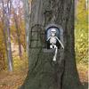 Fensteröffnung Terror Skelettmann Halloween Gartendekoration Außenskulptur Harz Aufhänger Handwerk