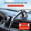 Universal Car Phone Holder with Suction Cup & Air Vent Clip