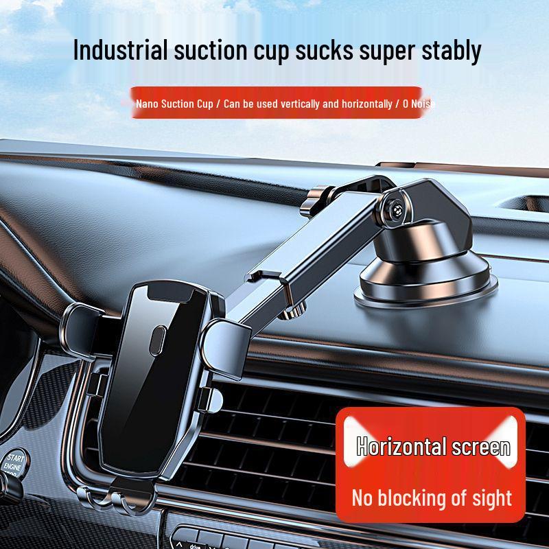 Universal Car Phone Holder with Suction Cup & Air Vent Clip