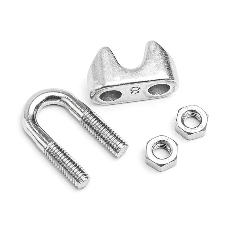 U-Shaped Cable Clips M2 M3 M4 M5 M6 M8 M10 Wire Clamp,Metal Clip,Hardware Rigging,Hardware Accessories,304 Stainless Steel