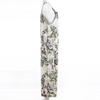 Women Ethnic Style Jumpsuits Summer Overalls Multicolor Square Neck Sleeveless Casual Rompers with Pockets for Girls Playsuit