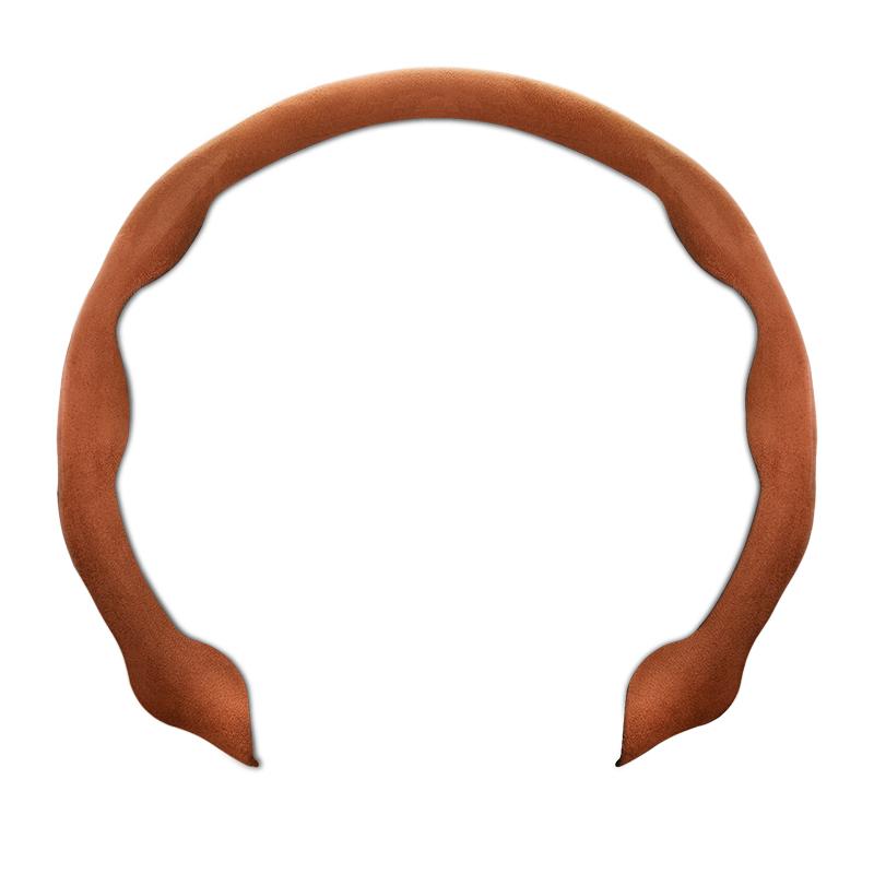 Card Style Suede Ultra-thin Car Steering Wheel Cover, Dynamic and Fashionable Universal Version