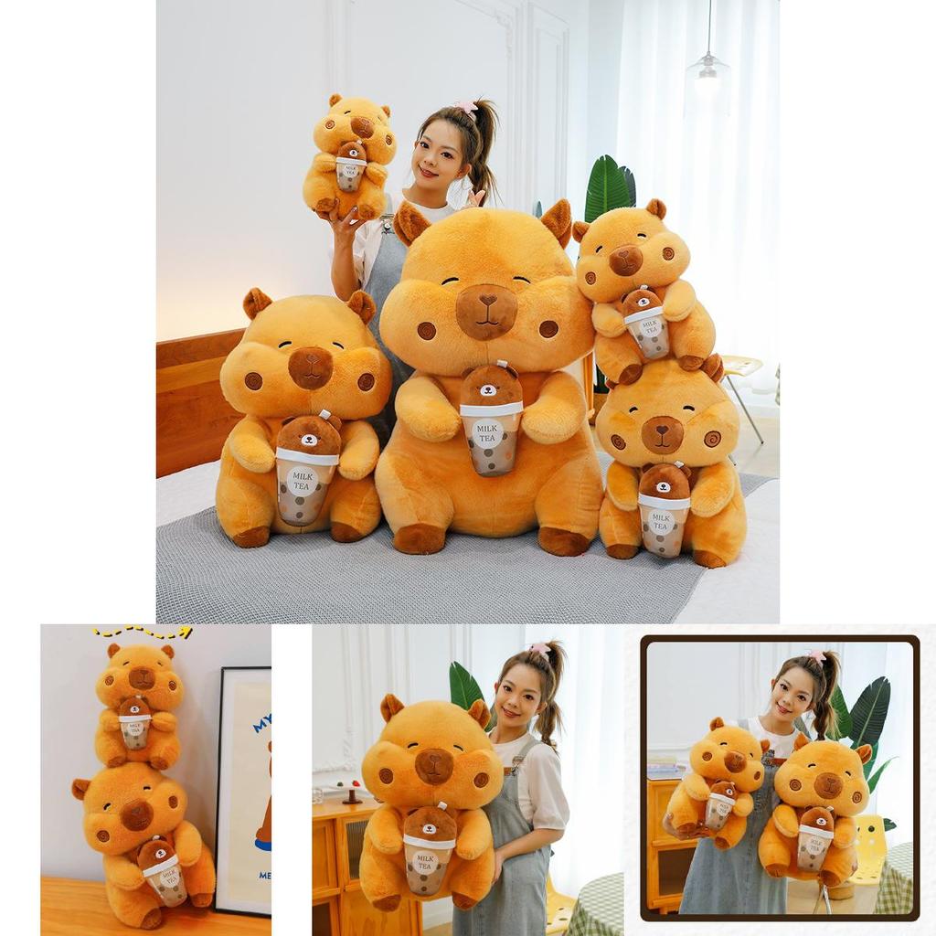 Adorable Q Version Capybara Plush Toy For Cozy Comforting Cuddle Pillow
