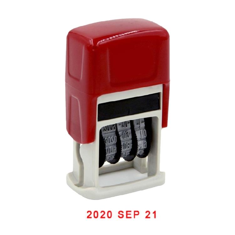 Adjustable English Date Stamp Rubber Stamp Number Stamp Business Stamp Roller Office Stamp Rubber Roller Date Stamp