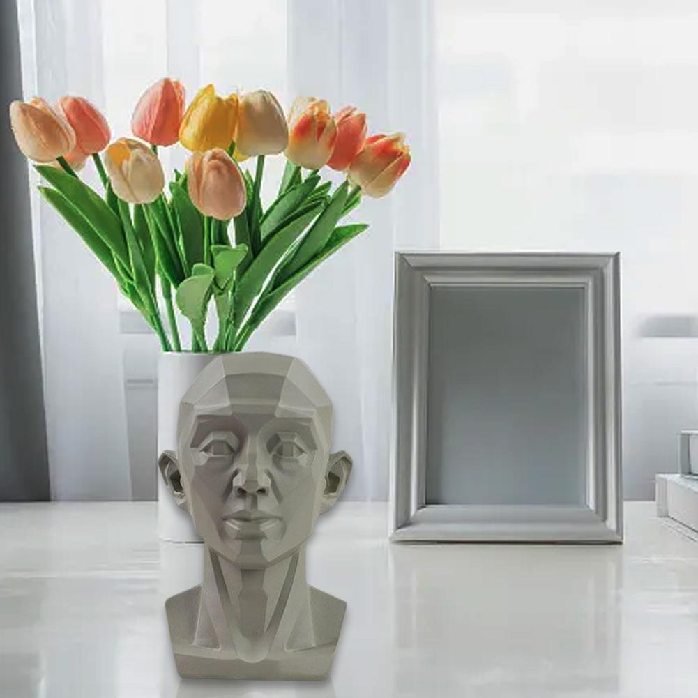 Art Plaster Head Teaching Aids Simulation Head Classroom Version Sketch Mini Ornaments Head Plaster Resin E4C6