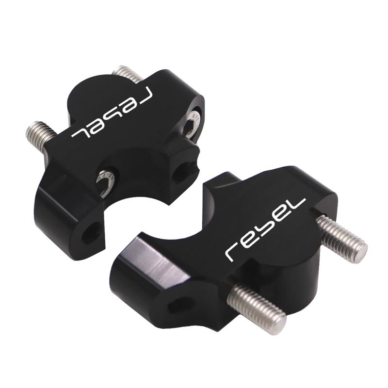 REBEL1100 Motorcycle Handlebar Riser Mount Clamp For Honda CMX1100 Rebel1100 CMX300 500 2017- High Lifter Risers