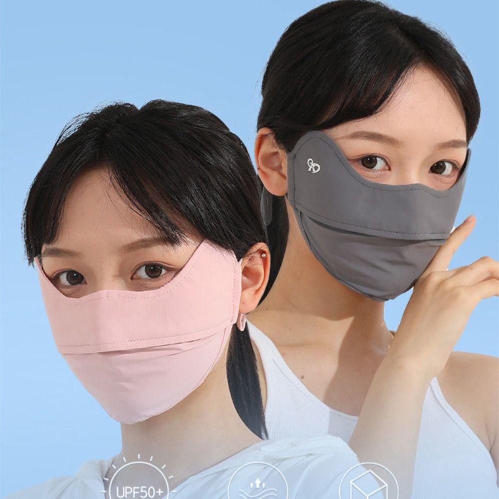 Summer Ice Silk Mask Sunscreen Face Scarf Face Gini Mask Elastic Face Cover  Hiking