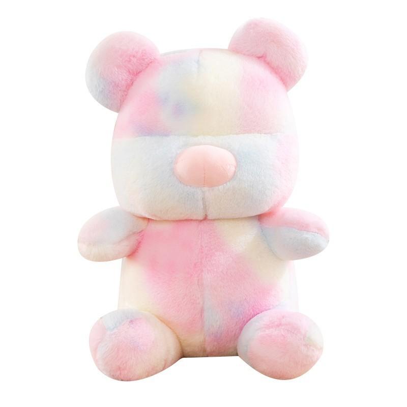 Plüschbär-Kissen mit langem Fell für gemütliche Wohnkultur und Geschenk für Mädchen
