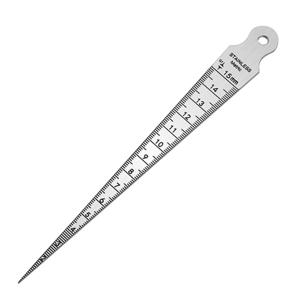 Stainless Steel Gap Gauge - High Precision 0.5mm Laser-Cut Measuring Tool for Inner Diameter, Aperture & Depth