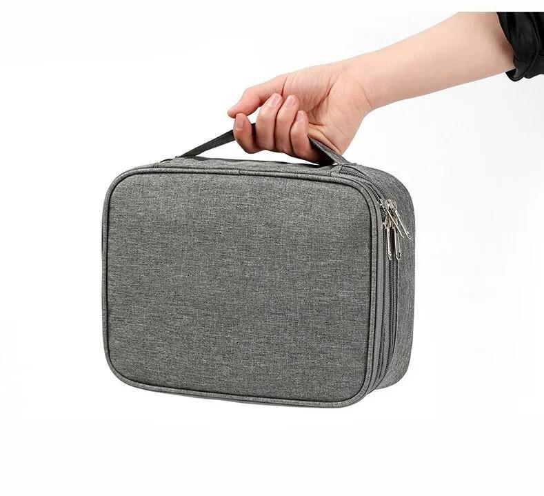 Datenkabel Aufbewahrungstasche Mobile Powerbank Ladekabel Reise Tragbar Digitale Zubehör Aufbewahrungstasche Doppellagig