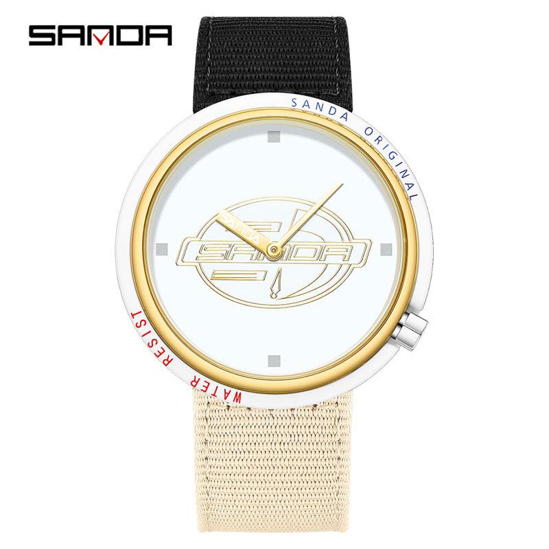 Sanda Creative Quartz Cosplay Watch - Unisex Silicone Fashion for Youth & Students