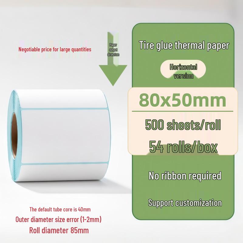 Samoprzylepne etykiety termiczne na kody kreskowe 100×150 mm - Trwałe i wodoodporne do logistyki