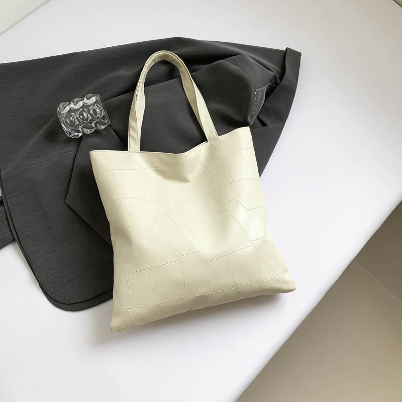 Stylish Large Capacity Women's Tote Bag 2024 New Fashion Casual Trendy Pu Shoulder Bag