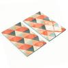 Tempered Glass Kitchen Splashbacks With Geometric Figures Graphics 2X30X52 Cm