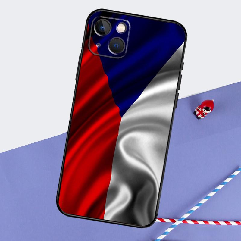 Czech Republic Flag Phone Case For iPhone 16 Pro Max 11 13 14 15 Pro Max 12 Mini XR 16 15 Plus 16e Back Cover