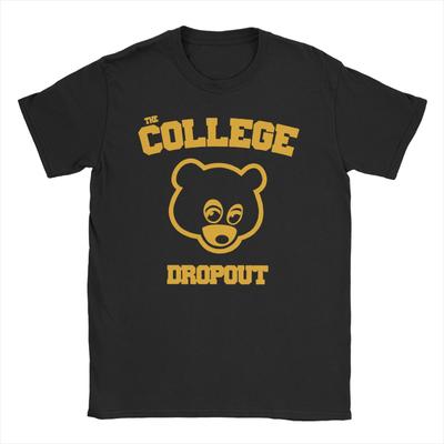 Unisex Women College Dropout T Shirt Kanye West Music Cotton Clothes Short Sleeve Round Neck Tee Shirt Birthday Gift TShirts