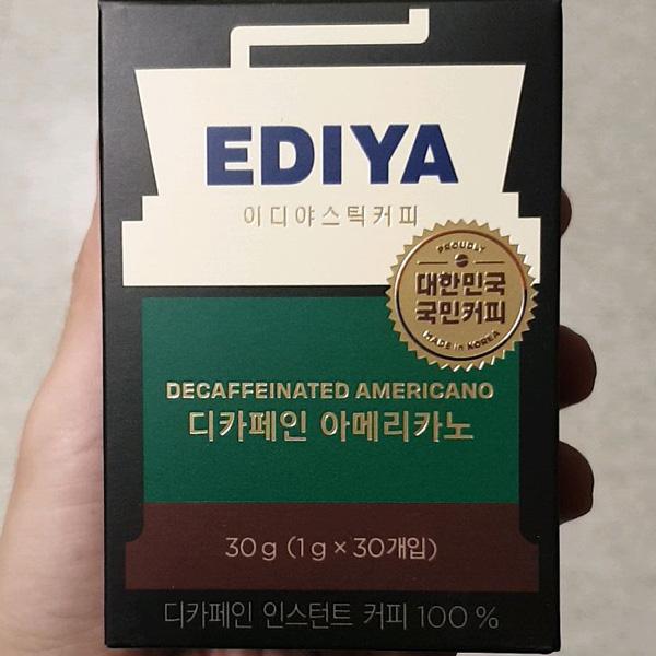 Ediya Decaf Americano Instant Coffee 1g x 30 Sticks One thing