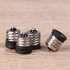 2pcs Metal E17 To E12/ E14 Lamp Holder Led Light Base Converter Screw Bulb Socket Adapter LED Saving Light Halogen Lamp Head