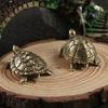 Brass Turtles Shelf Decors Accent,Animal Figurines Tabletop Centerpieces Home Decorations Turtles Decorative Objects