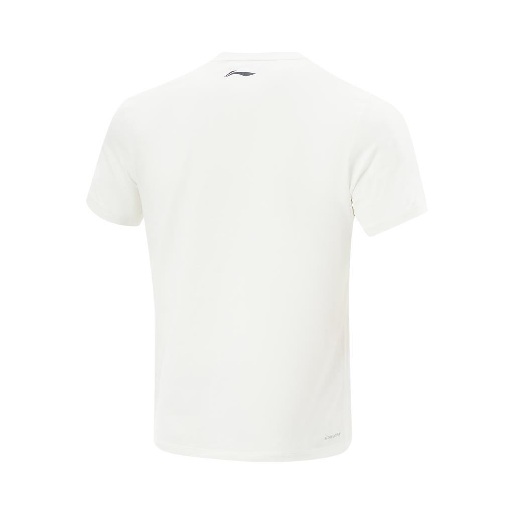 Li-Ning Comfortable Quick-Drying Sports Short Sleeve T-Shirt Unisex Tops Off-White AHSV105-2