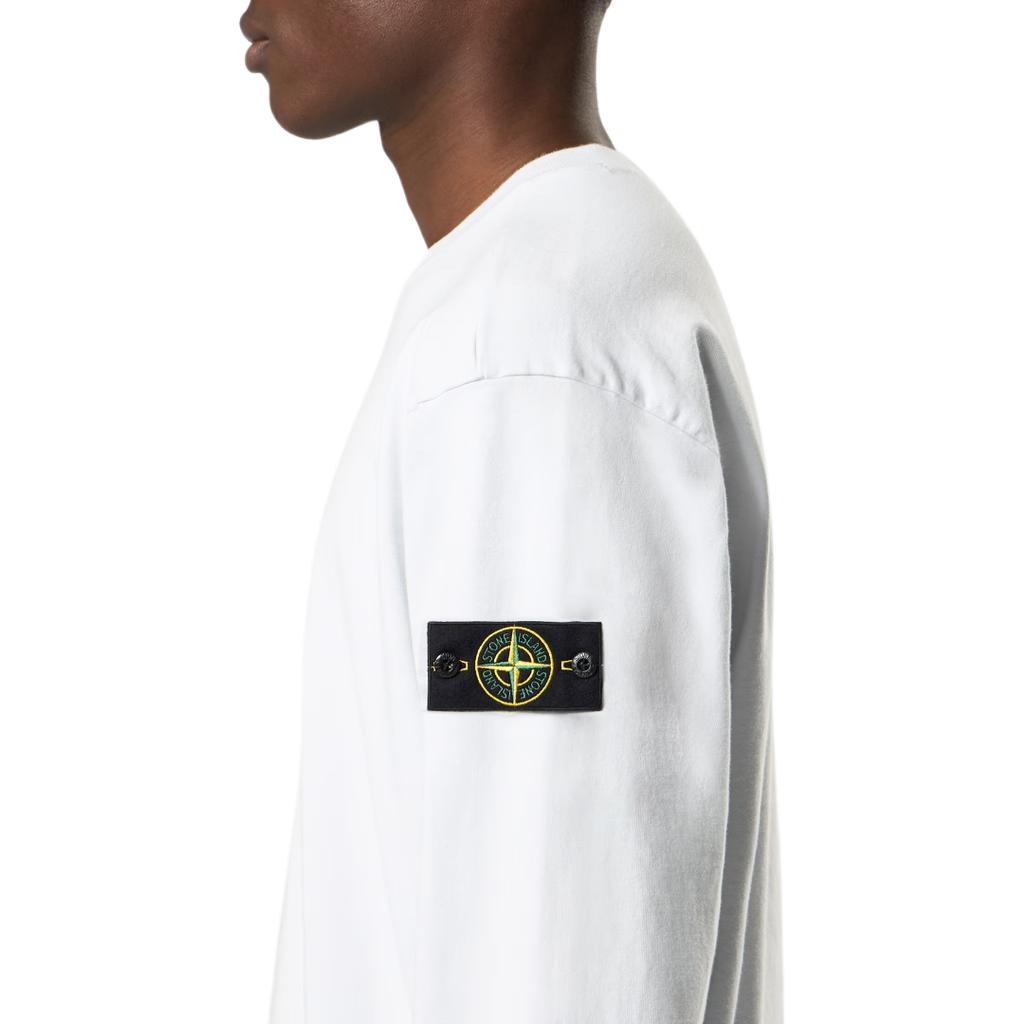 STONE ISLAND Badge Crew Neck Long Sleeve Pullover Knitted Sweatshirt Men Sweatshirt L1S156100057S0B50-V0041