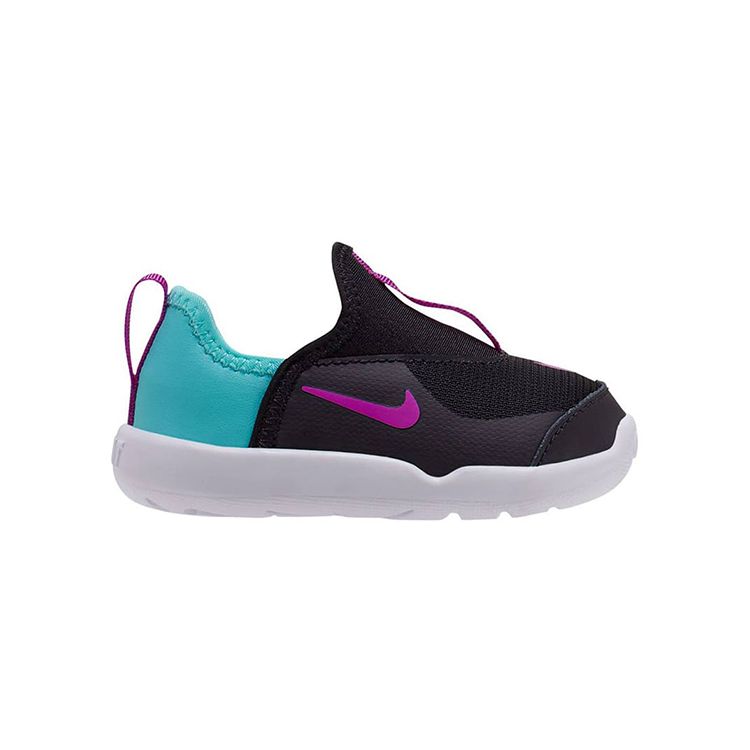 Nike Lil Swoosh Sports Casual Non-Slip Shock Absorbing Durable Low-Top Walking Shoes Baby sneaker Black Blue Purple AQ3113-005
