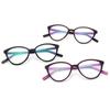 Retra Cat Eye Frame Clear Lens Glasses Ultra Light Myopia Nerd Spectacles Degree 0 to -6 0 Stylish Vision Correction