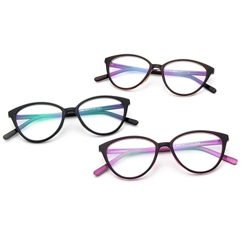 Retra Cat Eye Frame Clear Lens Glasses Ultra Light Myopia Nerd Spectacles Degree 0 to -6 0 Stylish Vision Correction