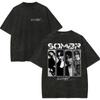 Vintage Washed Rock Singer  Double Sided Print TShirt World Tour Music You Are The Reason Tour  Women Unisex Unisex Shirt