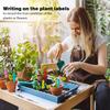 100Pcs 4 Inch Plastic Plant Name Tags for Seedlings Garden Labels Markers Nursery Plant Tags Seed Labels for Gardening Deals