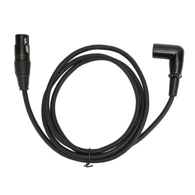 XLR Soundkabel Winkelstecker männlich auf weiblich versilbert 3-polig XLR Mikrofonkabel für Lautsprecher