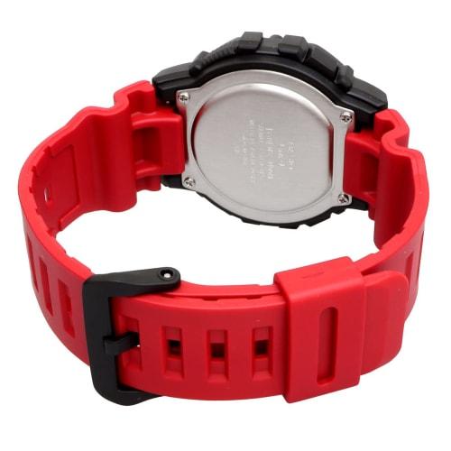 Casio CASIO Sports Gear Digital Men's Watch with 60 Lap Memory Function WS-1400H-4AV Overseas Model Black x Red