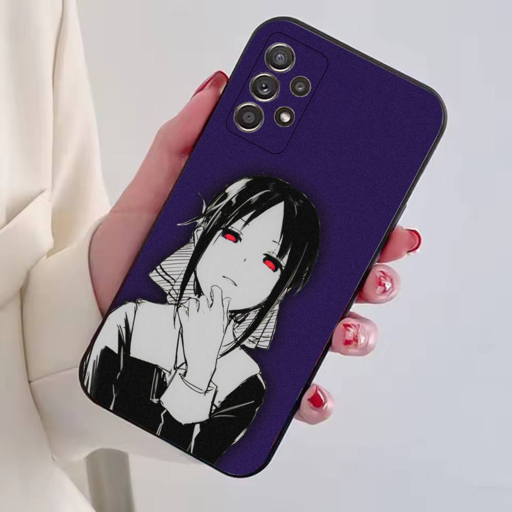 Anime Girl K-Kaguya Sama Phone Case For Samsung S25,S24,S21,S22,S23,S30,Ultra,S20,Plus,Fe,Soft Silicone Black Cover