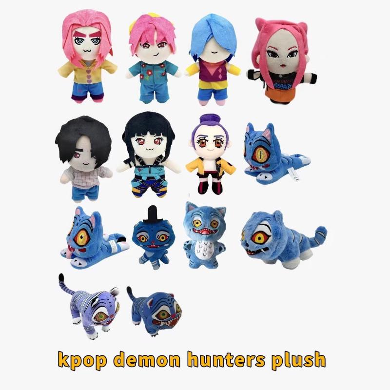 Kpop Demon Hunters Plus K-POP Witch Hunting Group Tiger Plush Toy Dolls Home Decoration Ornaments KTY
