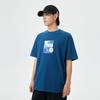 Li Ning Short Sleeved T Shirts Unisex Blue Moon Sea AHST147-7
