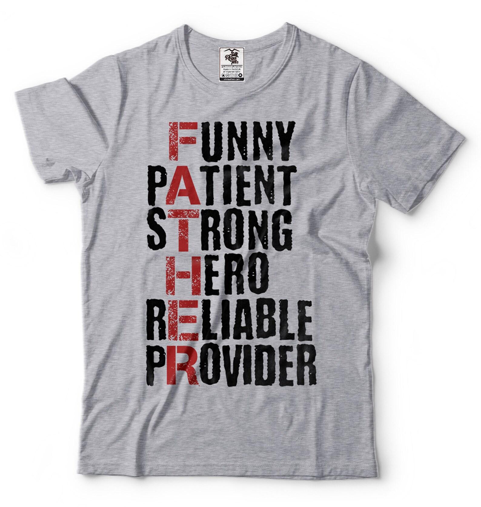 Funny Father Definition T-Shirt: Strong Hero Dad Shirt 3XL