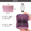 [HAKATA NO MORI LEATHER] Genuine Leather Credit Card Case with Magnetic Interference Protection, Anti-Skimming, RFID Protection, Accordion-Style