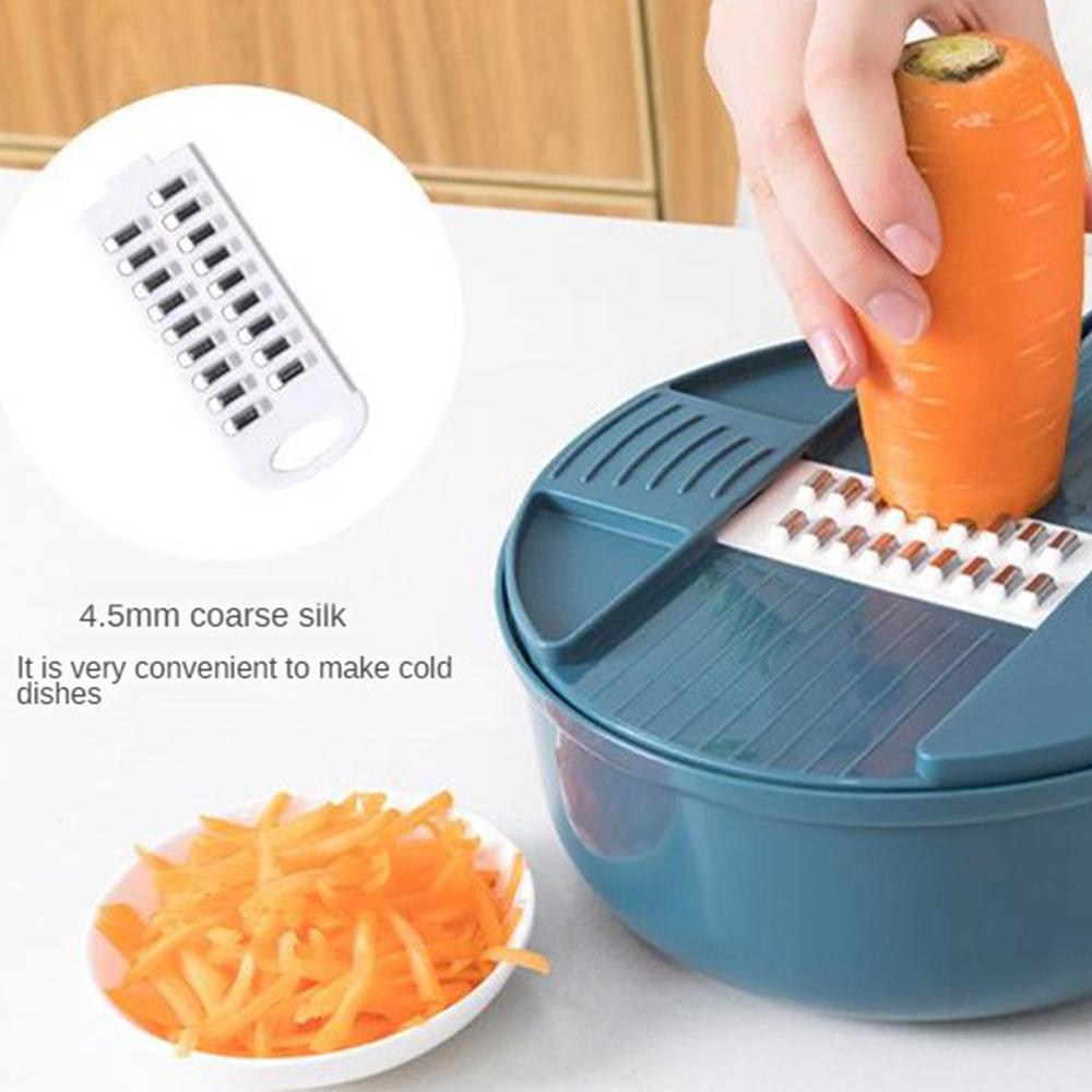 Multi-function Vegetable Cutter Slicer Manual Potato Peeler Dicing Blades Food Fruit Grater Shredder Kitchen Chopper Cutter