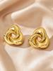 Elegant Irregular Stud Earrings: Stainless Steel Non-fading Titanium with Light Luxury Design