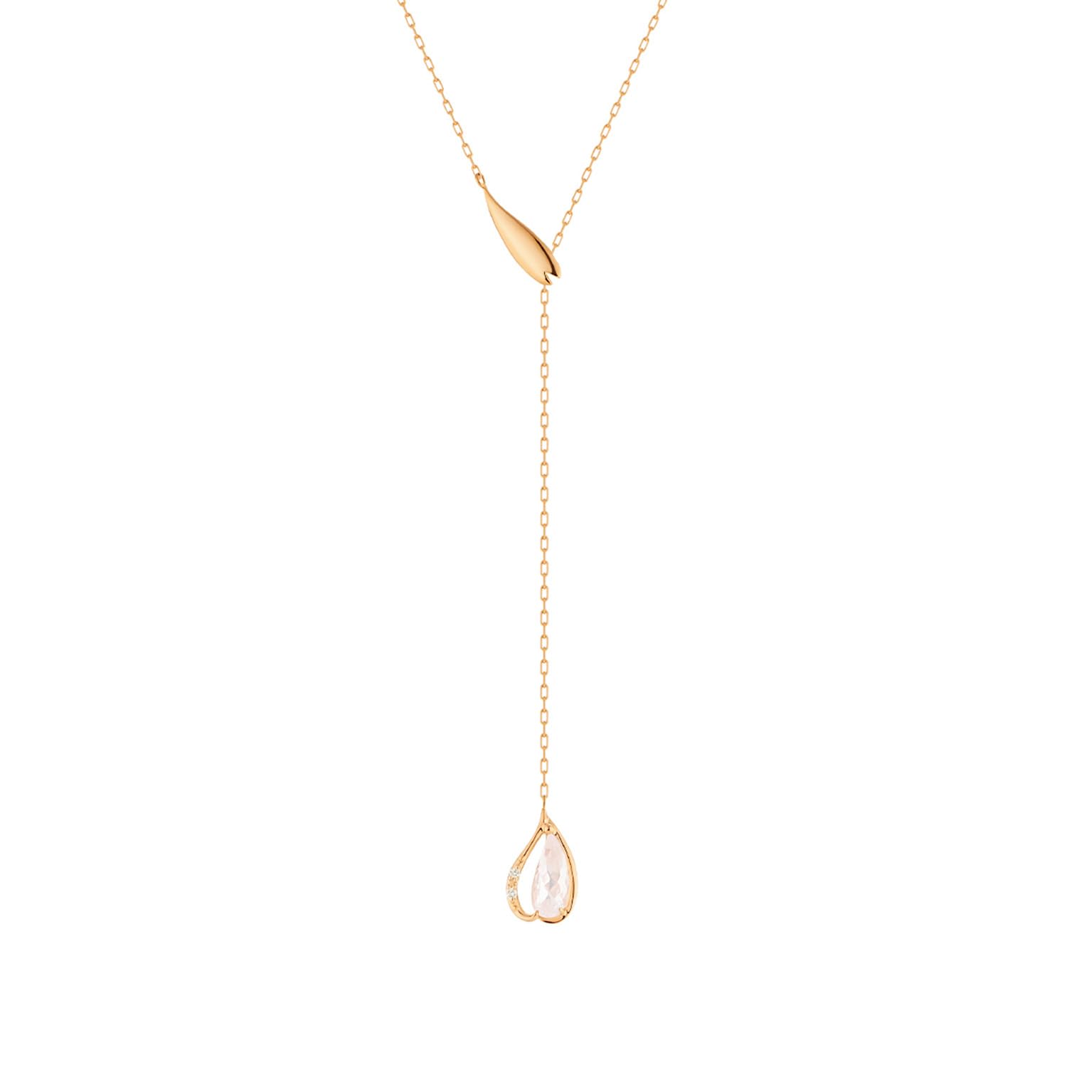 

SAKURA Collection K10 Pink Gold Necklace 112516123104 [Yondo Sea]