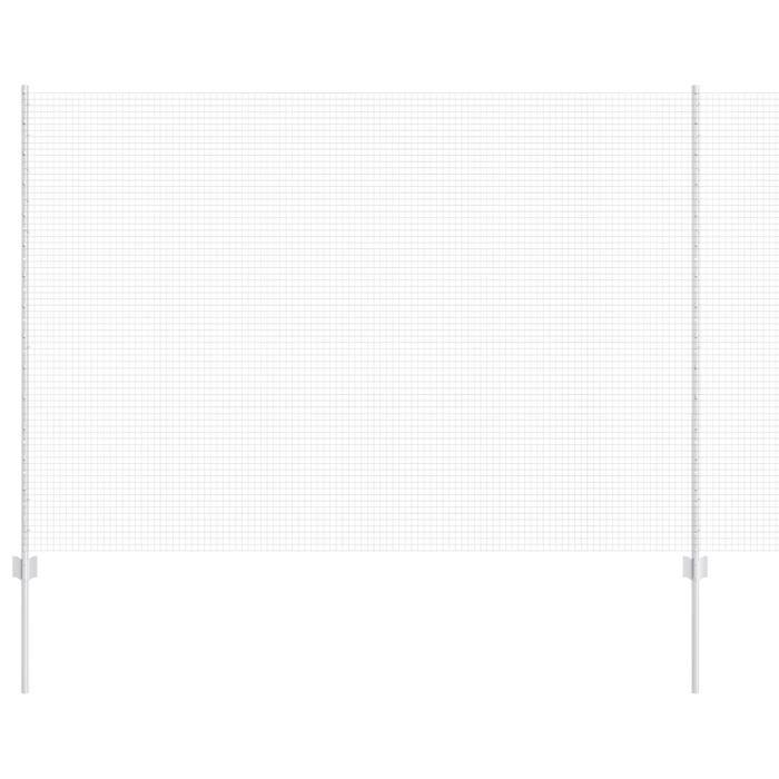 VidaXL Set de clôture de jardin Ensemble de 2 Acier galvanisé 3336339