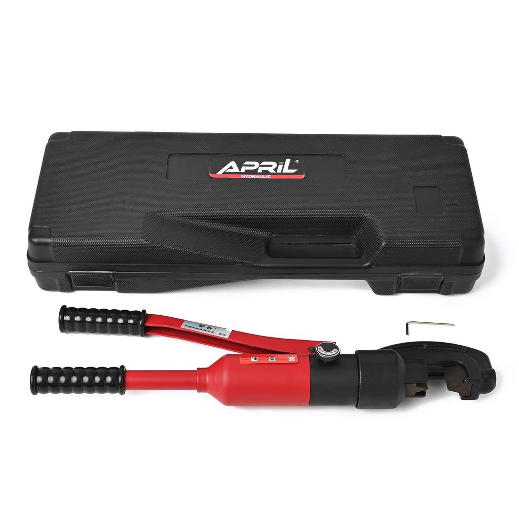 Rikopin Ręczna Hydrauliczna Giętarka do Prętów 8t Cięcie 4mm do 16mm Cięcie Hydrauliczna Rura Stalowa Bez Zasilania Ręczne Cięcie Prętów DIY Narzędzie Ręczne Głowica Tnąca,