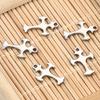 20pcs Stainless Steel Charm Cross Pendants for DIY Necklace Earrings Bracelet Jewelry Making Hip Hop Crosses Pendant Accessories