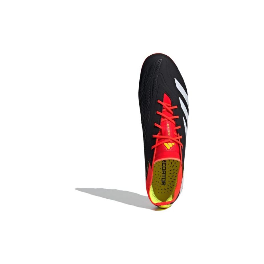 Adidas Predator Elite Round Toe Comfortable AG HG Soccer Shoes Unisex Soccer Shoes Black White IG5424