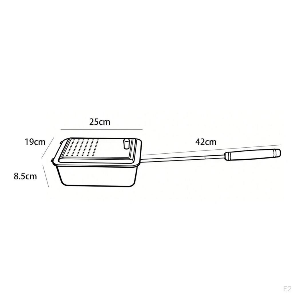 Campfire Popcorn Popper,Popcorn Maker Portable with Wooden Handle Nonstick Cooking Pot Grill Pan for