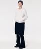 Leoninghai Shirred Layered Top Skirt [Black]